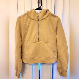 LULULEMON Scuba Oversized Pullover Half Zip Hoodie Size XSmall/ Small Trench